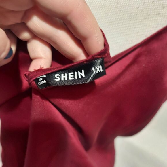 shein curve tank red womens plus size 1XL - Picture 5 of 5